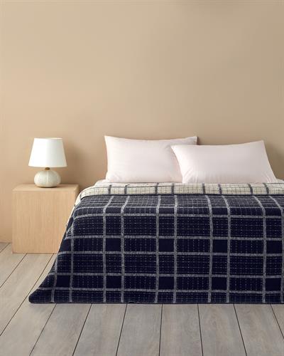 Intense Stripe Одеяло Единичен Памучен 150x200 см Черен