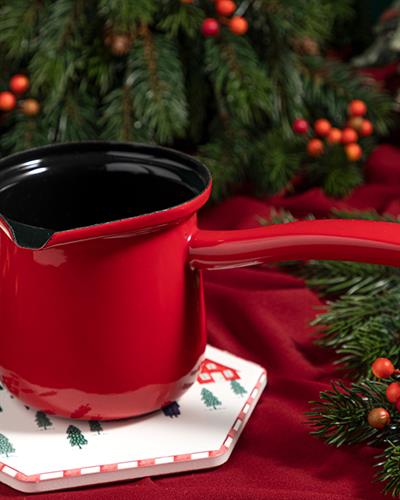 Isidora Enamel Coffee Pot 500 ml Red