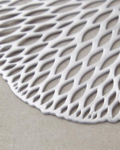 Ivory Подложки За Хранене 2 бр. Pvc 38 см Сребърен.