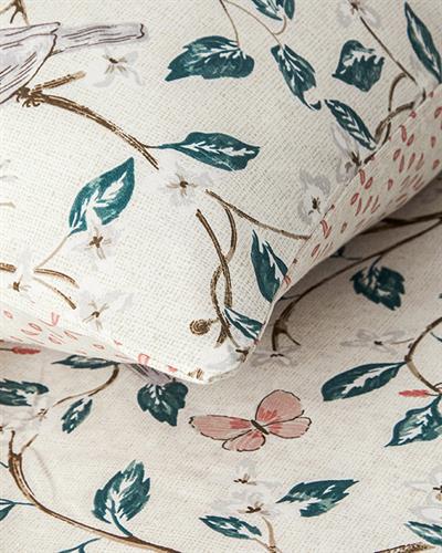 Ivy Blossom Спален Комплект Двоен Лесно за гладене 200x220 см Бежов