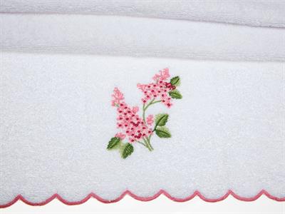 Ivy Lilac ХАВЛИЯ ЗА ЛИЦЕ Бродирани 50x80 cm White