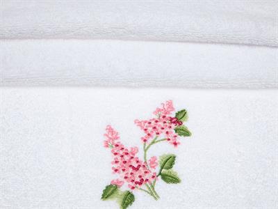 Ivy Lilac ХАВЛИЯ ЗА ЛИЦЕ Бродирани 50x80 cm White