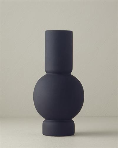 Jade Ваза Меко докосване Керамика 17.5x17.5x35.5 см Черен