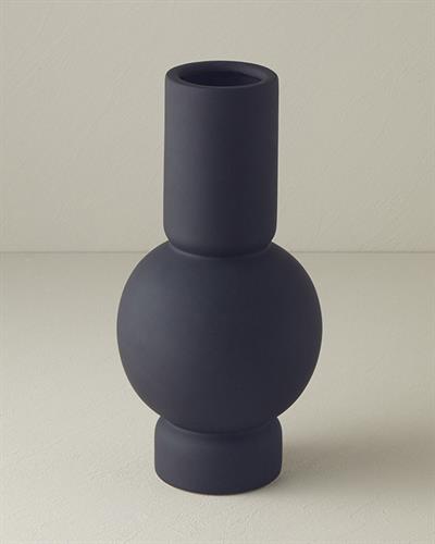 Jade Ваза Меко докосване Керамика 17.5x17.5x35.5 см Черен