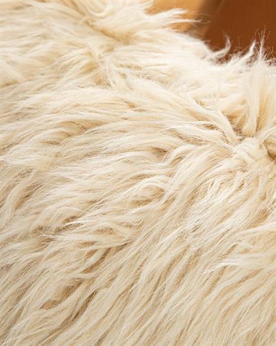 Jade Декоративна Калъфка За Възглавница Плюш, Бежово, 45 X 45 Cm