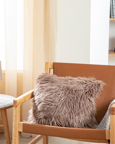 Jade Възглавница Плюш, Кафяво, 45 X 45 Cm