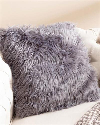 Jade Plush Cushion Cover 45x45 cm Anthracite