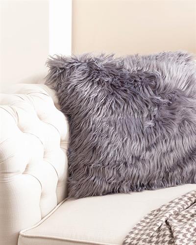 Jade Plush Cushion Cover 45x45 cm Anthracite
