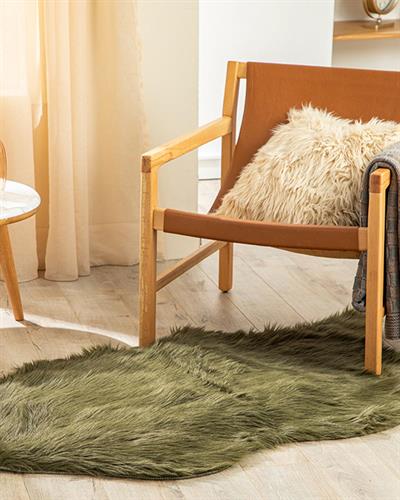 Jade Acrylic Fake  Fur 60x90 cm Khaki