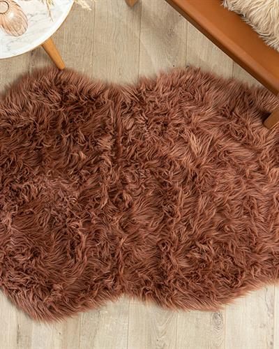 Jade Acrylic Fake  Fur 60x90 cm Dark Rose Color