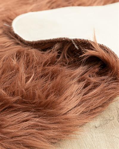 Jade Acrylic Fake  Fur 60x90 cm Dark Rose Color