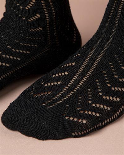 Jade Long Чорап С Дълга Дължина Дамски, Памучен, Черно, 36-40