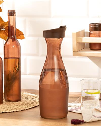 Jaden Glass Capped Oil Cup 250 ml Brown