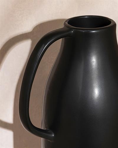 Jana Ваза Доломите, Черно, 12X12X24 Cm