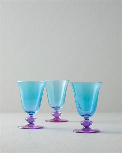 Jardina Cup 3 Бр., Стъкло, Розово-Синьо, 200 Ml
