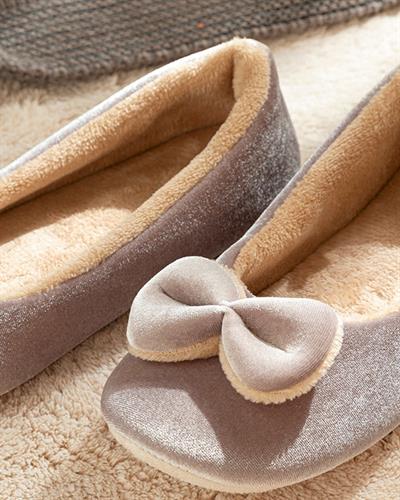 Jasmin Бабети За Дома Дамски, Кадифе, Бежово, 36