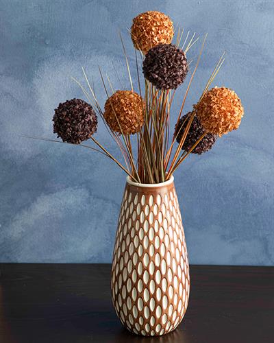 Jena Ваза 10x10x13 см Кафяв