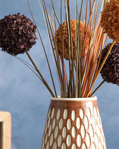 Jena Ваза 10x10x13 см Кафяв