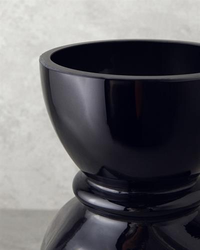 Jesy Ваза Стъкло 12.5x10,5x30 см. Черен