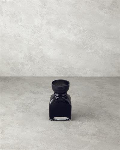 Jesy Ваза Стъкло 9x8,5x23 см Черен