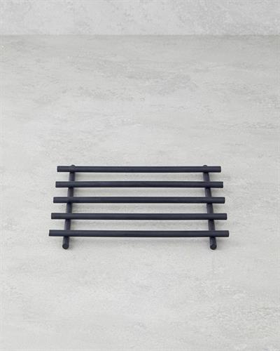 Jimena Кухненски Прибори Подложка За Топло Сервиране Метал 20x20 см Черен