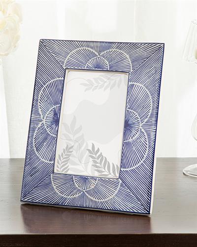 Johanna Рамка Порцелан, Синьо Бяло, 10 X 15 Cm