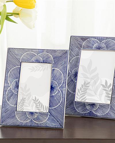Johanna Рамка Порцелан, Синьо Бяло, 13 X 18 Cm