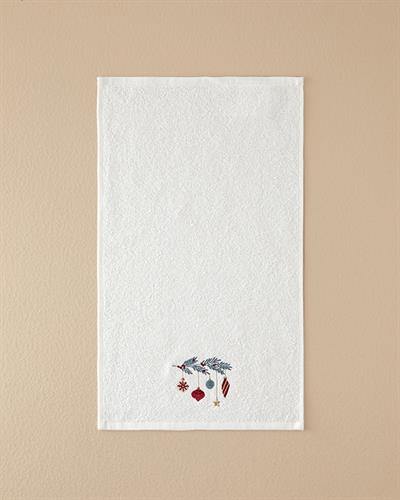 Jolly Cheers Кърпа За Ръце С бродерия Памучен 30x50 см Екрю