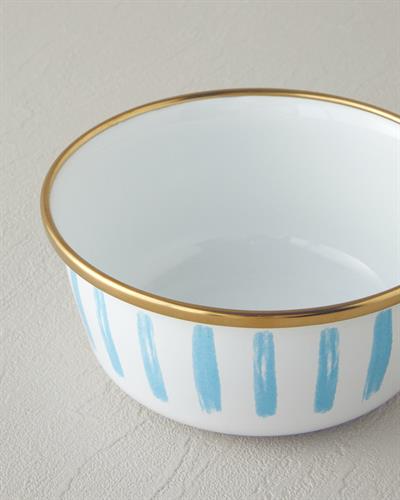 Jolly Sand Купа Емайлиран 12 см Син - Бял.