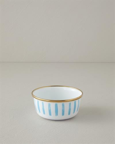 Jolly Sand Купа Емайлиран 12 см Син - Бял.