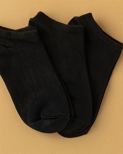 Jose Чорапи Дамски 3 Бр., Памучен, Черно, 36-40