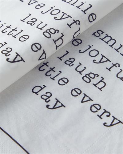 Хартиени Салфетки 20 бр. Хартия 33x33 см Черен - Бял