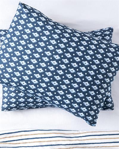 Joyous Patches Кълъфка За Възглавни 2Бр., Памучен, Индиго, 50 X 70 Cm