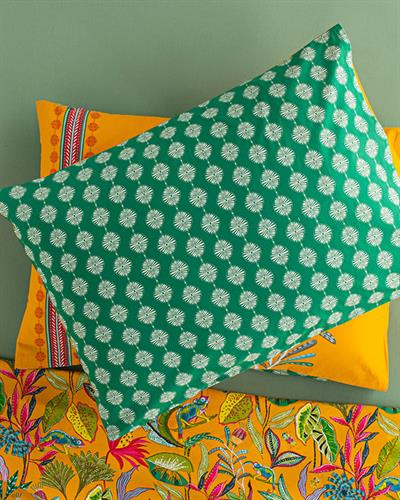 Jungle Life Калъфка За Възглавница 2 бр. Памучен 50x70 см Тъмножълт