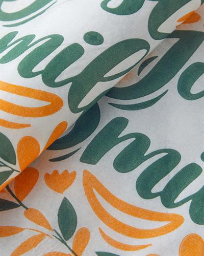 Хартиени Салфетки 20 бр. Хартия 33x33 см Зелен - Оранжев