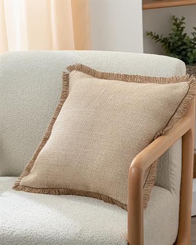 Jute Glory Декоративна Калъфка За Възглавница Юта, Бежово, 45 X 45 Cm