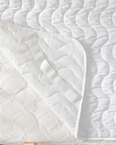 Kapitoneli Бебешки Протектор За Матрак С ластик Устойчив на влага 70x140 см Бял