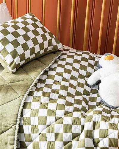 Kareli Бебешки Комплект Юрган Муселин, Памучен, Зелено, 95 X 145 Cm