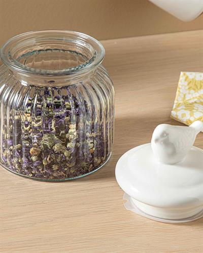 Karina Буркан За Съхранение, Стъкло, Бяло, 600 Ml