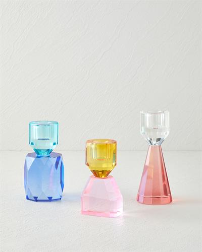 Karla Свещник 12 см Син