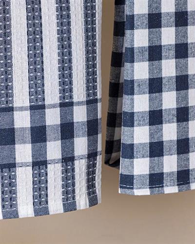 Karla Кърпа За Сушене 2 бр. Памучен 40x65 см Морскосин