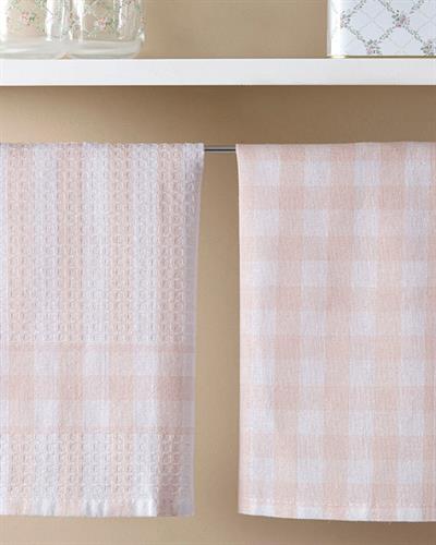 Karla Кърпа За Сушене 2 бр. Памучен 40x65 см Розов