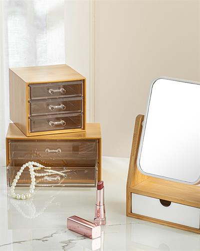 Katelyn Bamboo bureau Mirror 16x8x26,5cm Natural