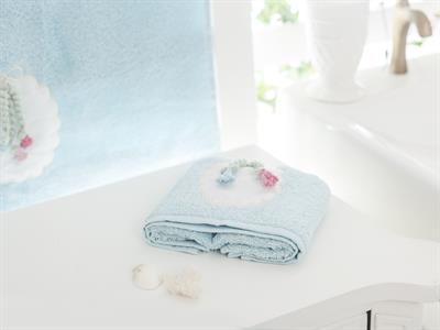 Katie ХАВЛИИ ЗА РЪЦЕ С дантела 30x50 cm Light Blue