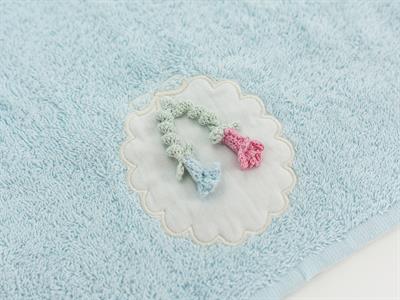 Katie ХАВЛИИ ЗА РЪЦЕ С дантела 30x50 cm Light Blue