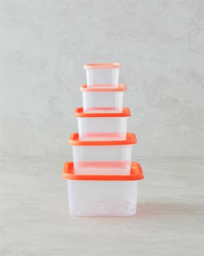 Keep Me Кутия За Съхранение 5 части Пластмаса 16 см Шарен