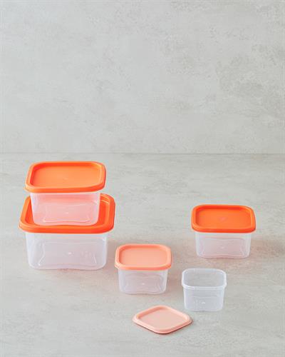 Keep Me Кутия За Съхранение 5 части Пластмаса 16 см Шарен