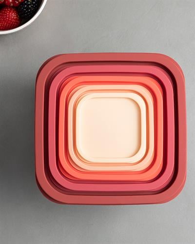 Keep Me Кутия За Съхранение 5 Броя, Пластмасов, Червено, 16 Cm