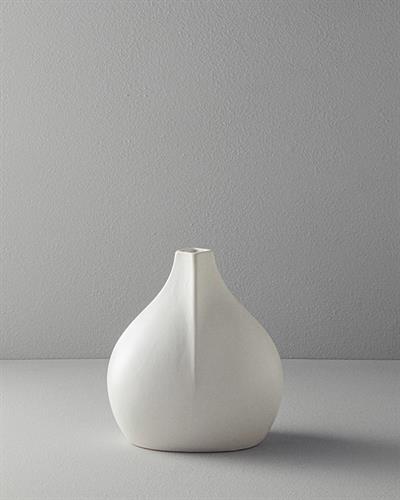 Kelsey Ваза Каменна керамика 23x14x24 см Бял