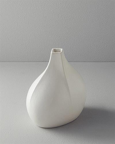 Kelsey Ваза Каменна керамика 23x14x24 см Бял